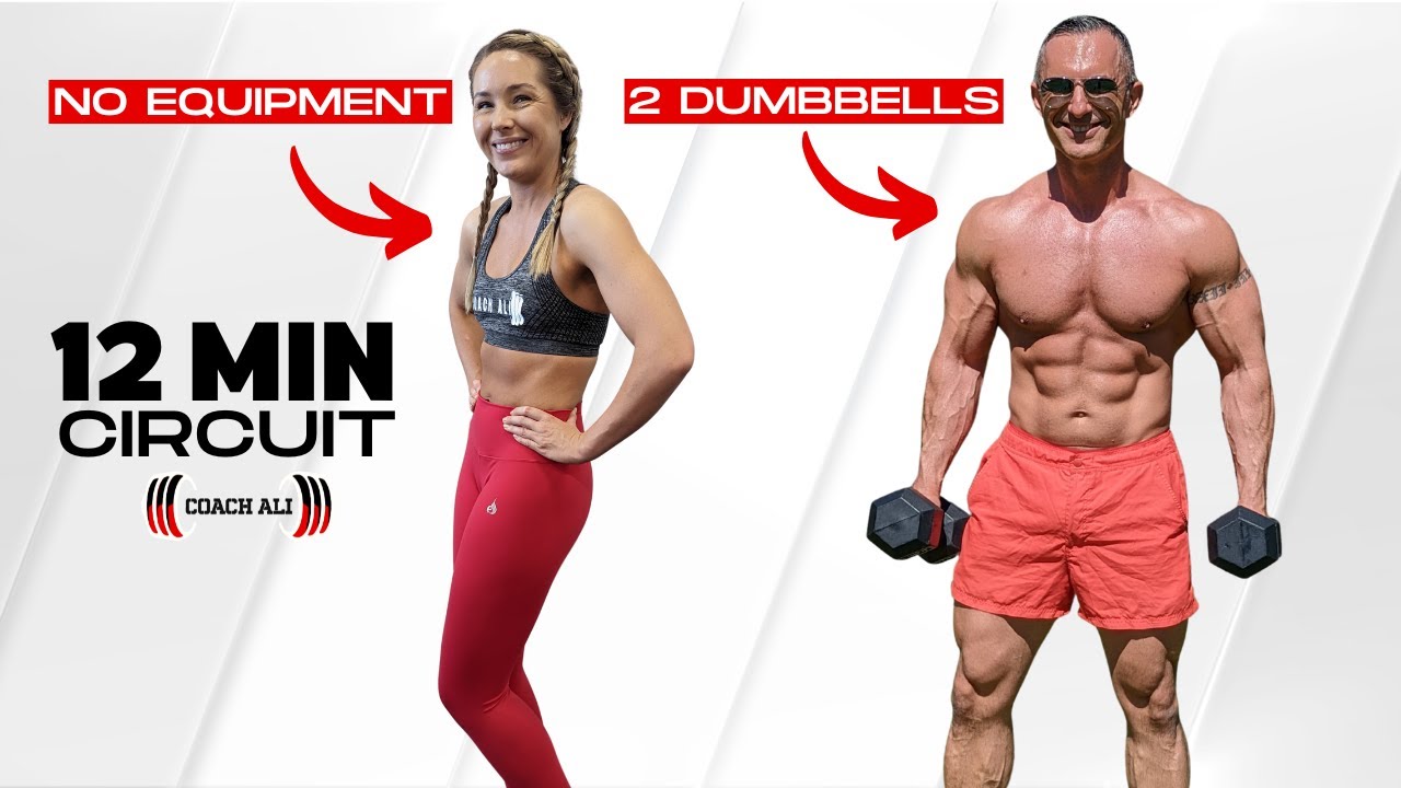 LEGS & ABS Circuit At Home with Coach Ali 💪 (Optional Dumbbells)