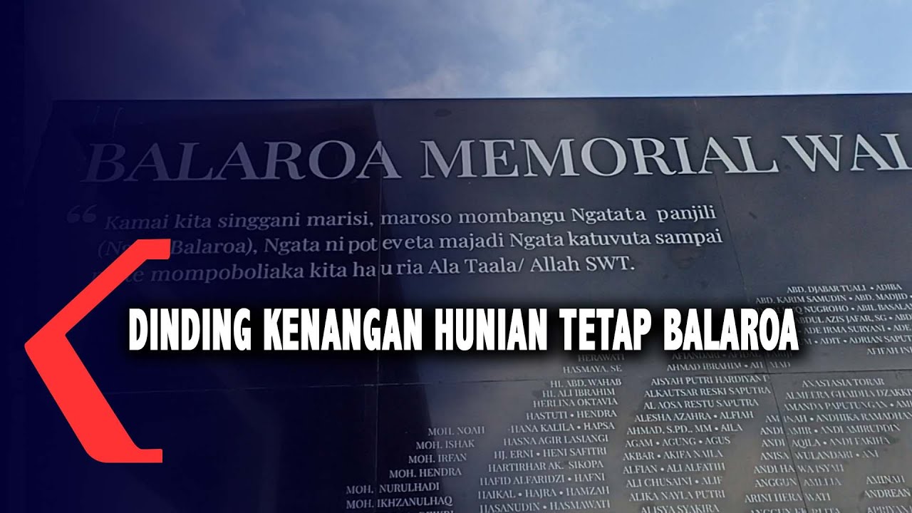 Dinding Kenangan Hunian Tetap Balaroa
