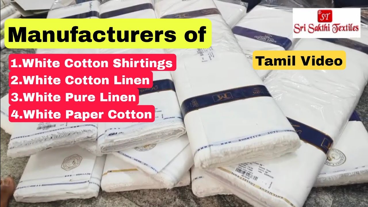 White Cotton Shirting, White Cotton Linen Shirting, White Pure Linen Shirting Manufacturers