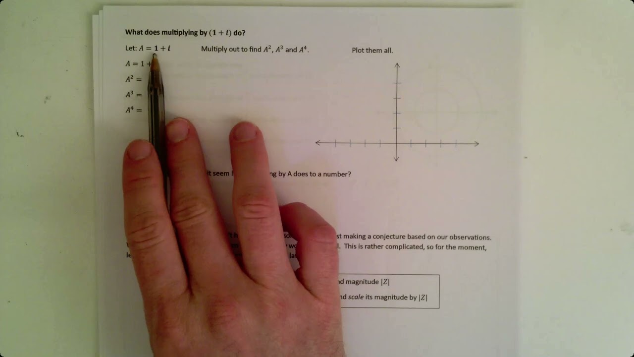 Complex numbers 2 - the geometry of multplying