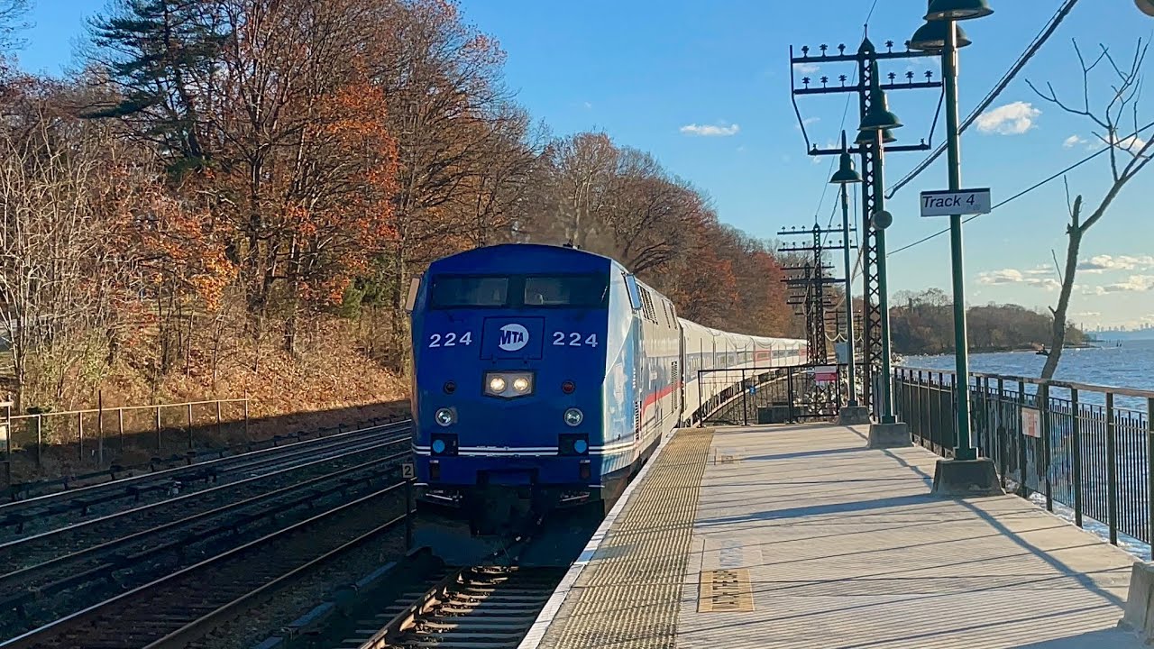 Amtrak & Metro North Hudson line Trains @ Irvington & Ardsley-on-Hudson  11/23/2024