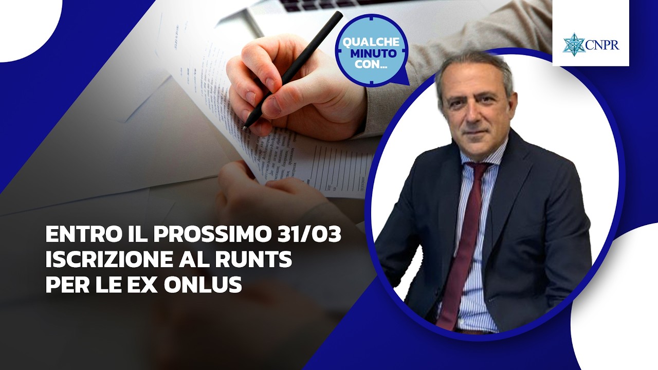 Fabrizio Poggiani - Entro il prossimo 31/3 iscrizione al RUNTS per le ex onlus