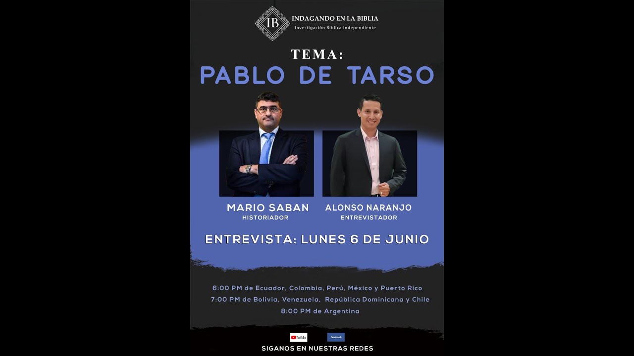 Profesor Mario Sabán: Pablo de Tarso.