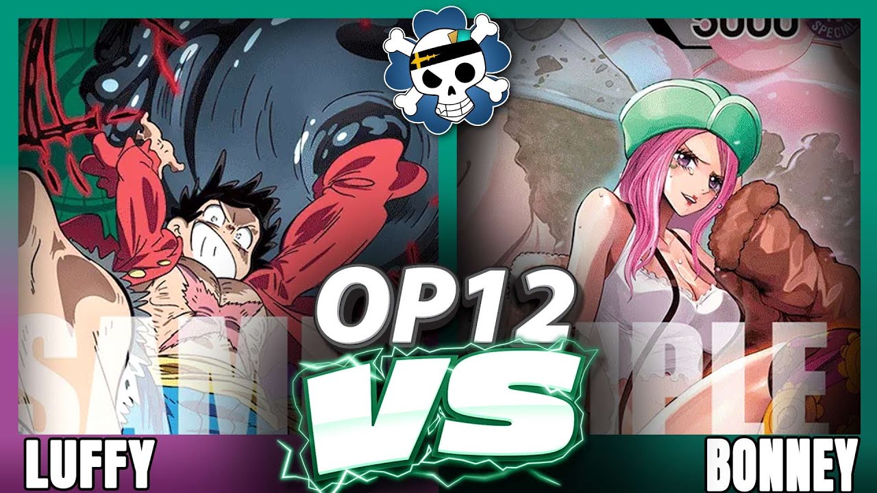 [OP12] Зелёный/Фиолетовый Луффи против Зелёного Бонни | Геймплей One Piece TCG