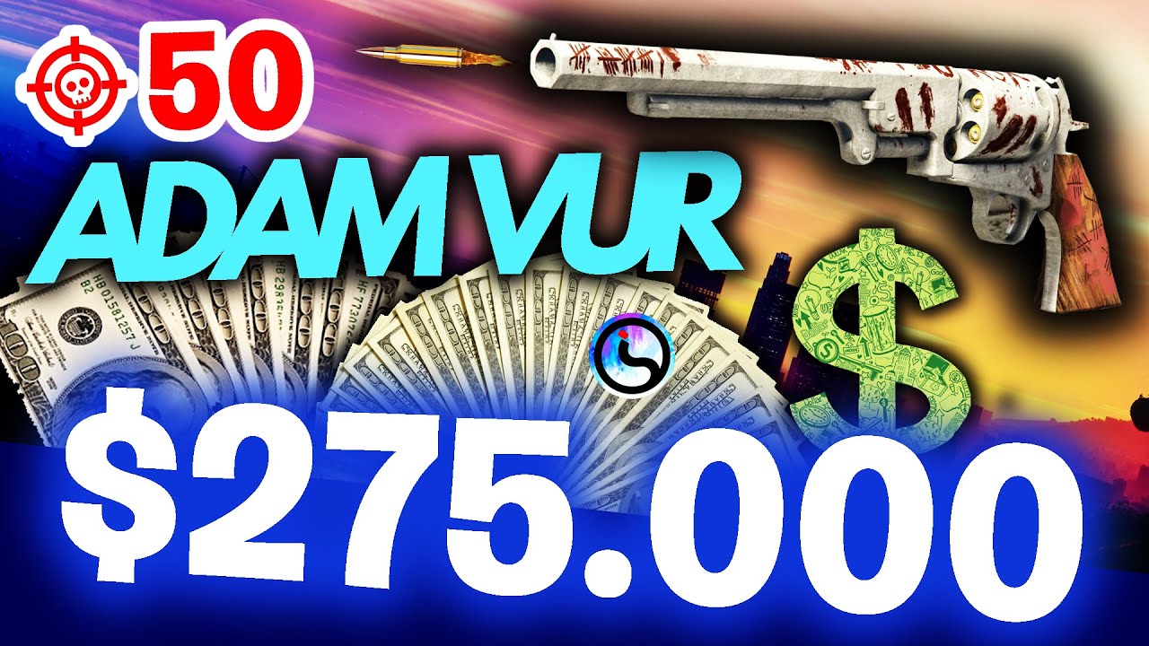 GTA 5 ONLİNE GİZLİ SİLAH 'la PARA KASMA !! Bu Silahla 50 Adam Vur 275Bin DOLAR ? ( navy revolver )