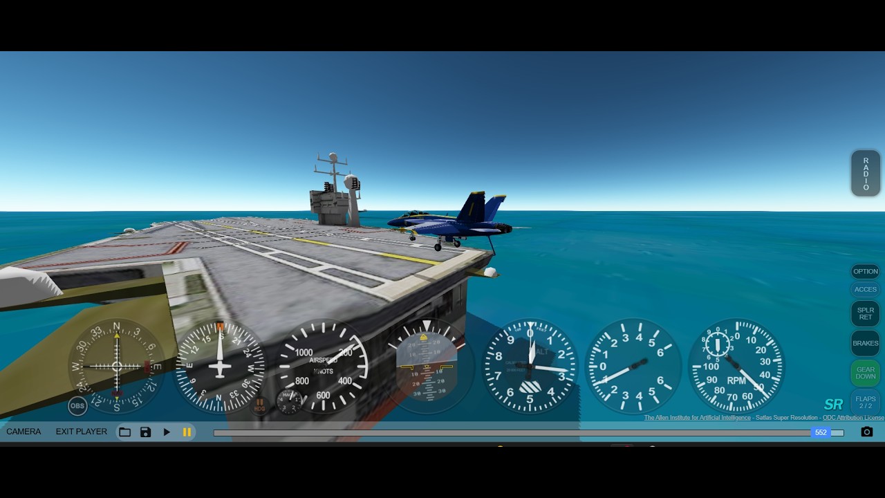 GeoFS Carrier Landing F/A-18F Super Hornet #aviation #butterlanding #landing #geofs #perfectlanding