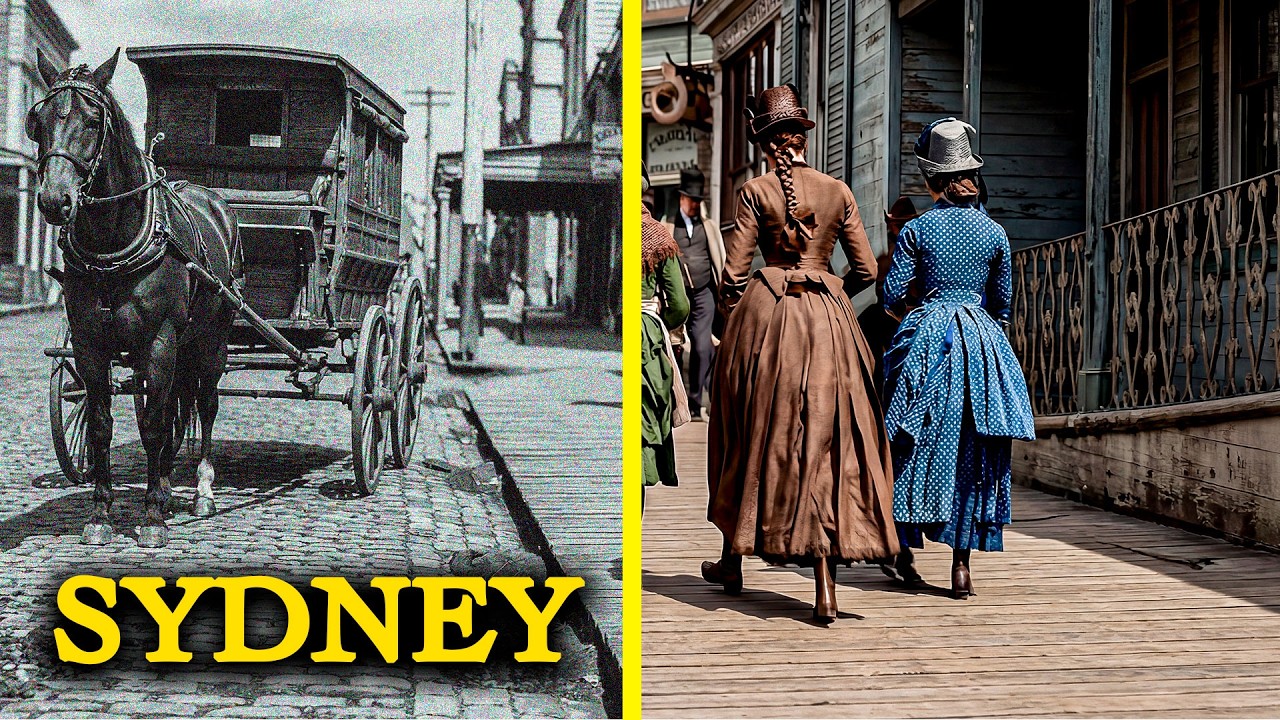 What Sydney Looked Like in 1800 and 1900 | REAL Photos Animated with AI