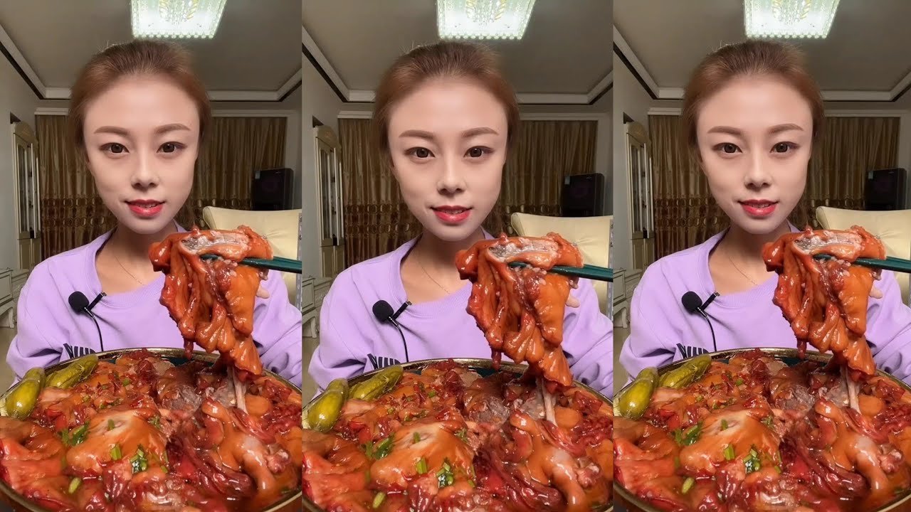 ASMR #36 DELICIOUS PORK BELLY |  Noodle EATING SHOW| CHINESE MUKBANG #eatingasmr #belly #mukbang