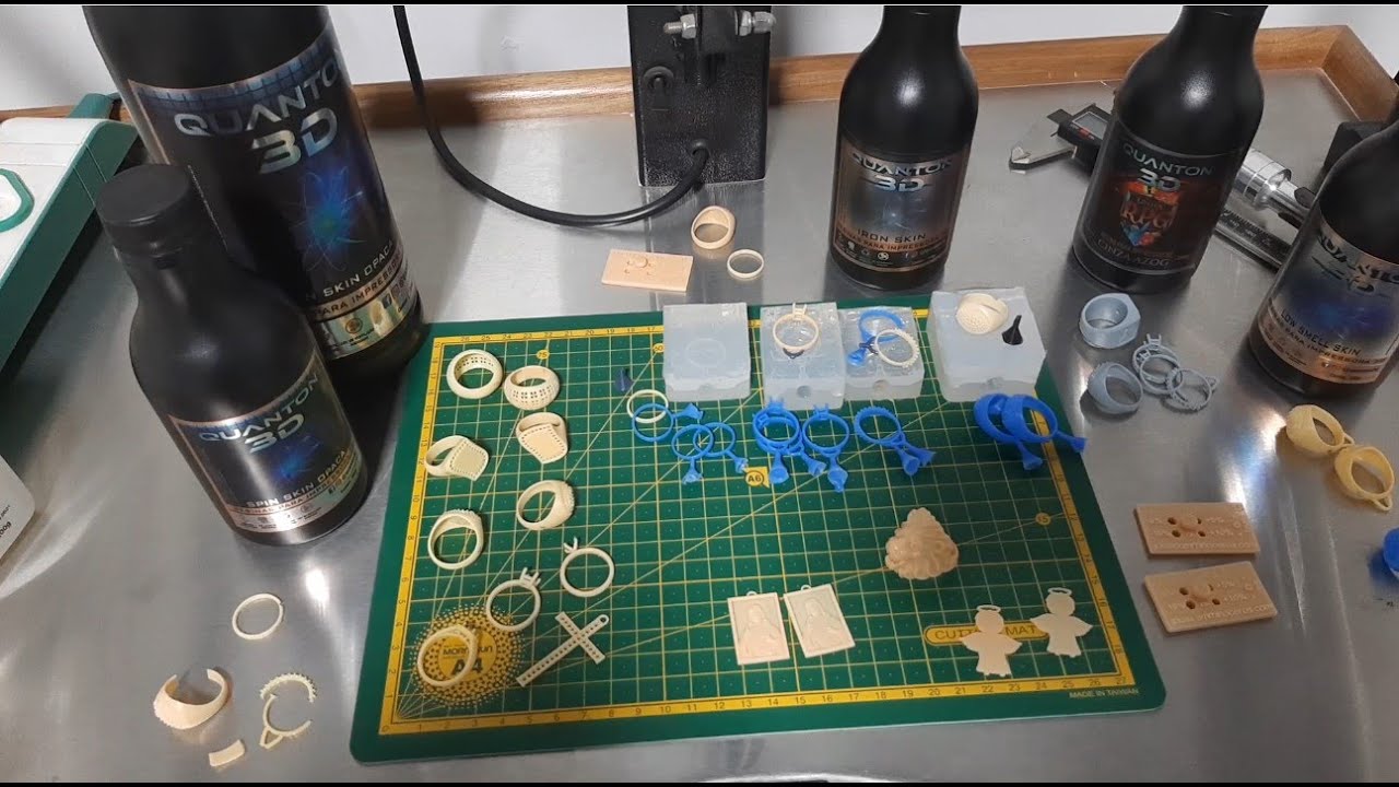 Review Resina 3D para Molde (borracha) de Joia #quanton3d