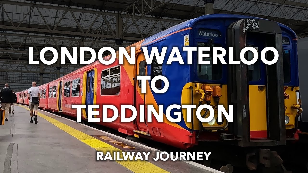 LONDON WATERLOO to TEDDINGTON | Railway Journey UK | Train Window View