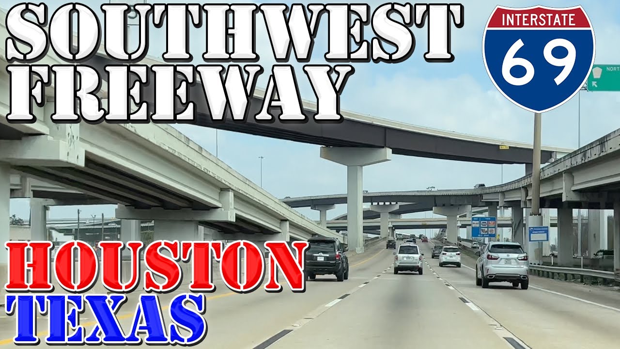 I-69 North - Southwest Freeway - Sugar Land to Houston - Texas - 4K Highway Drive