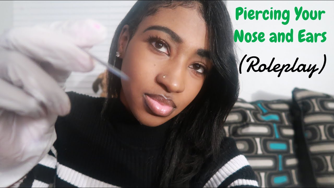 ASMR - Piercing Roleplay (Whispering|Face Touching|Mouth Sounds|Personal Attention)