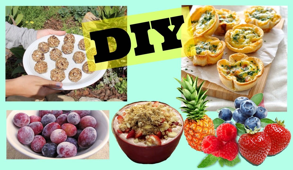 DIY QUICK HEALTHY SNACKS! - Maddie Ryles