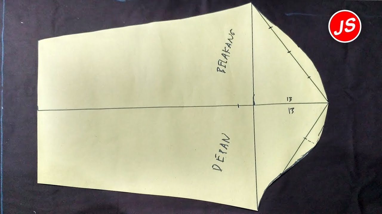 Tutorial Pola Lengan Kemeja