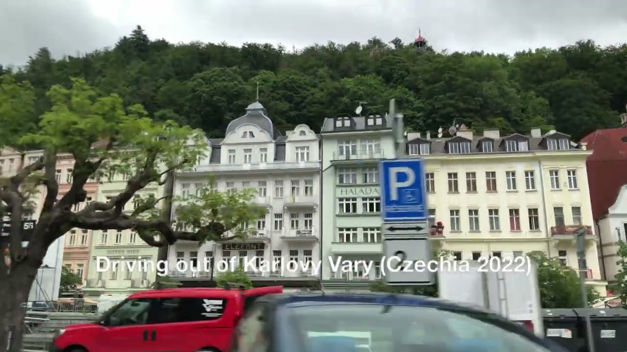 Driving out of Karlovy Vary, Czechia (2022)