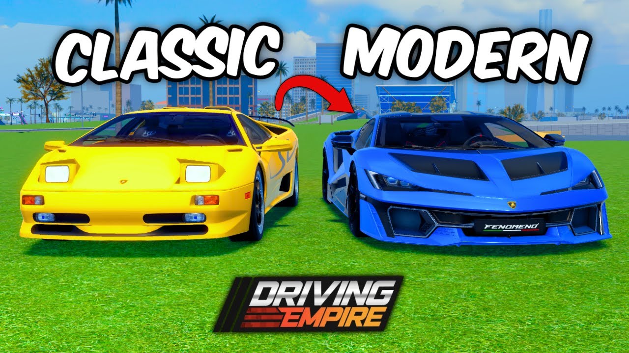 Классические и современные автомобили в Driving Empire