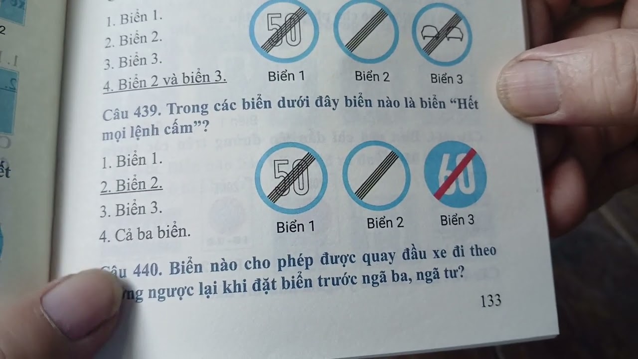 Học lý thuyết lái xe ôtô...(Từ câu 427-450).