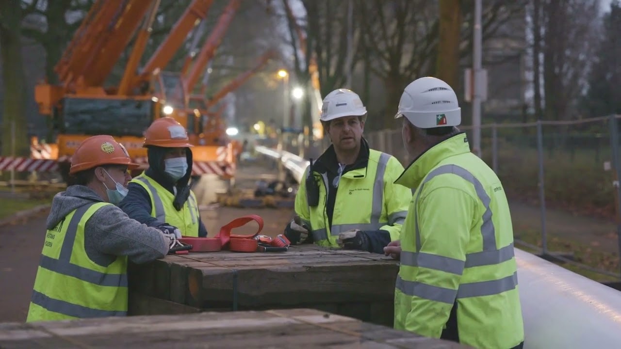 Watersnelweg tussen linker-en rechterover