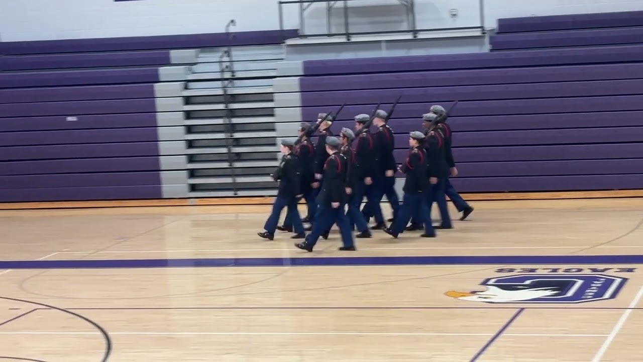 Benson JROTC Armed Regulation Drill Team.  Omaha Public School Drill Competition 2026 