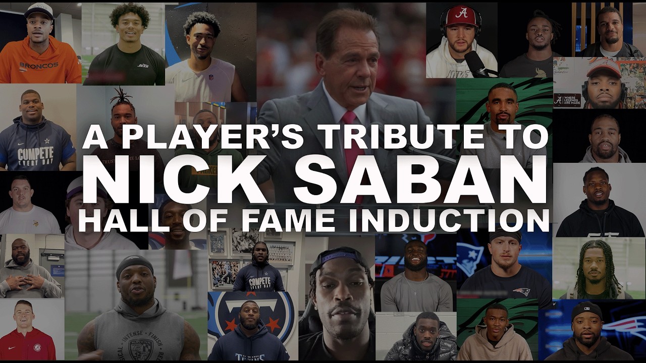 Alabama Player's Pay Tribute to Coach Nick Saban | College Football Hall of Fame Induction