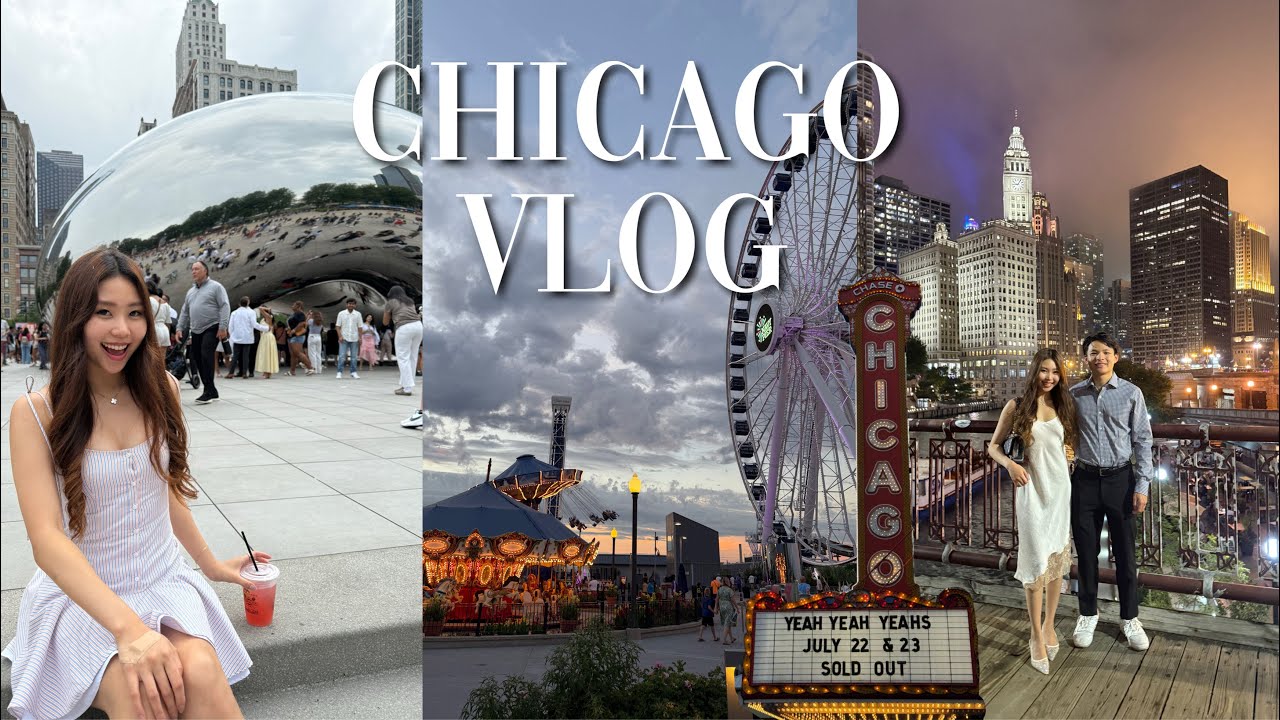 Chicago Vlog 🤍 | 시카고 여행 브이로그 🎡 🎠 🎆