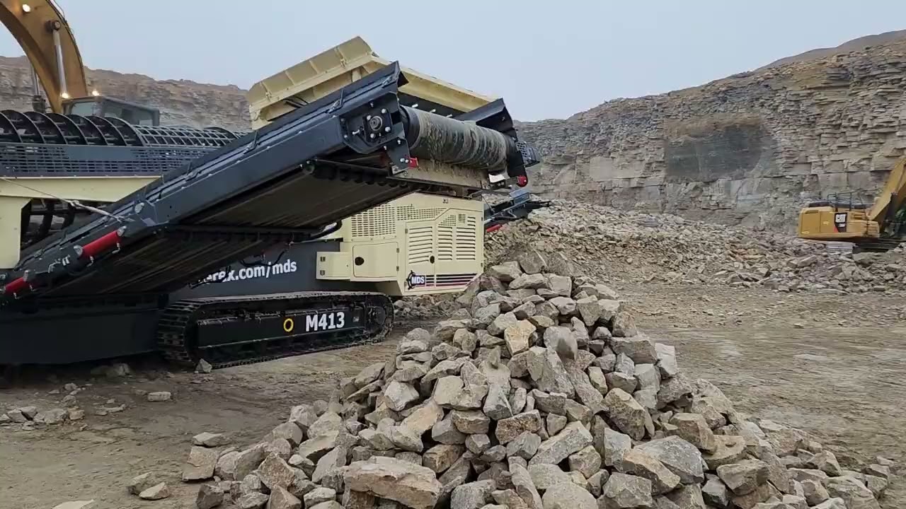 Heavy-Duty M413 Rock Trommel from MDS! Screen and Clean Big Rock with the MDS M413!