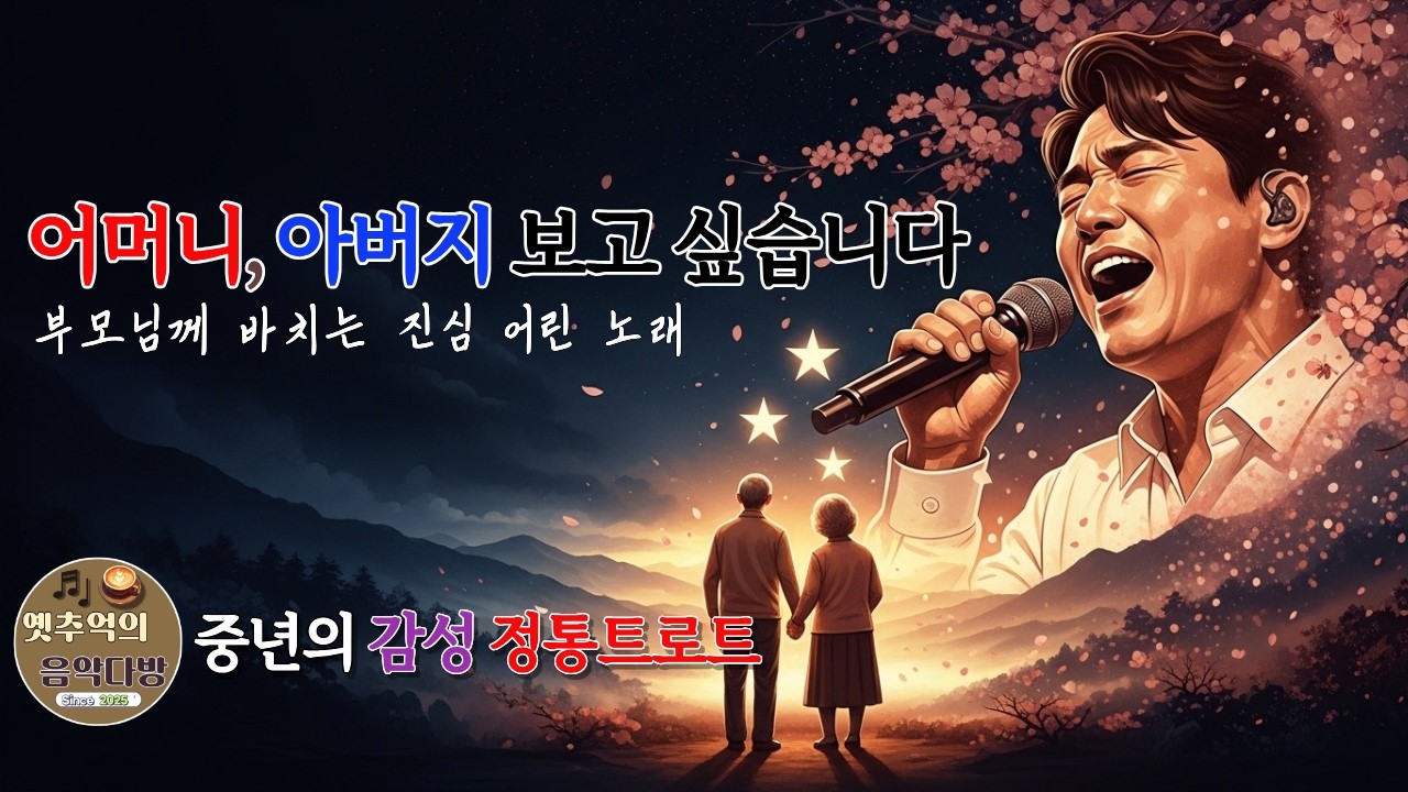 [효도송] 어머니, 아버지 보고 싶어요 ⭐ | 말 못 다한 사랑을 노래합니다 | 들을 때마다 눈물 나는 부모님 노래