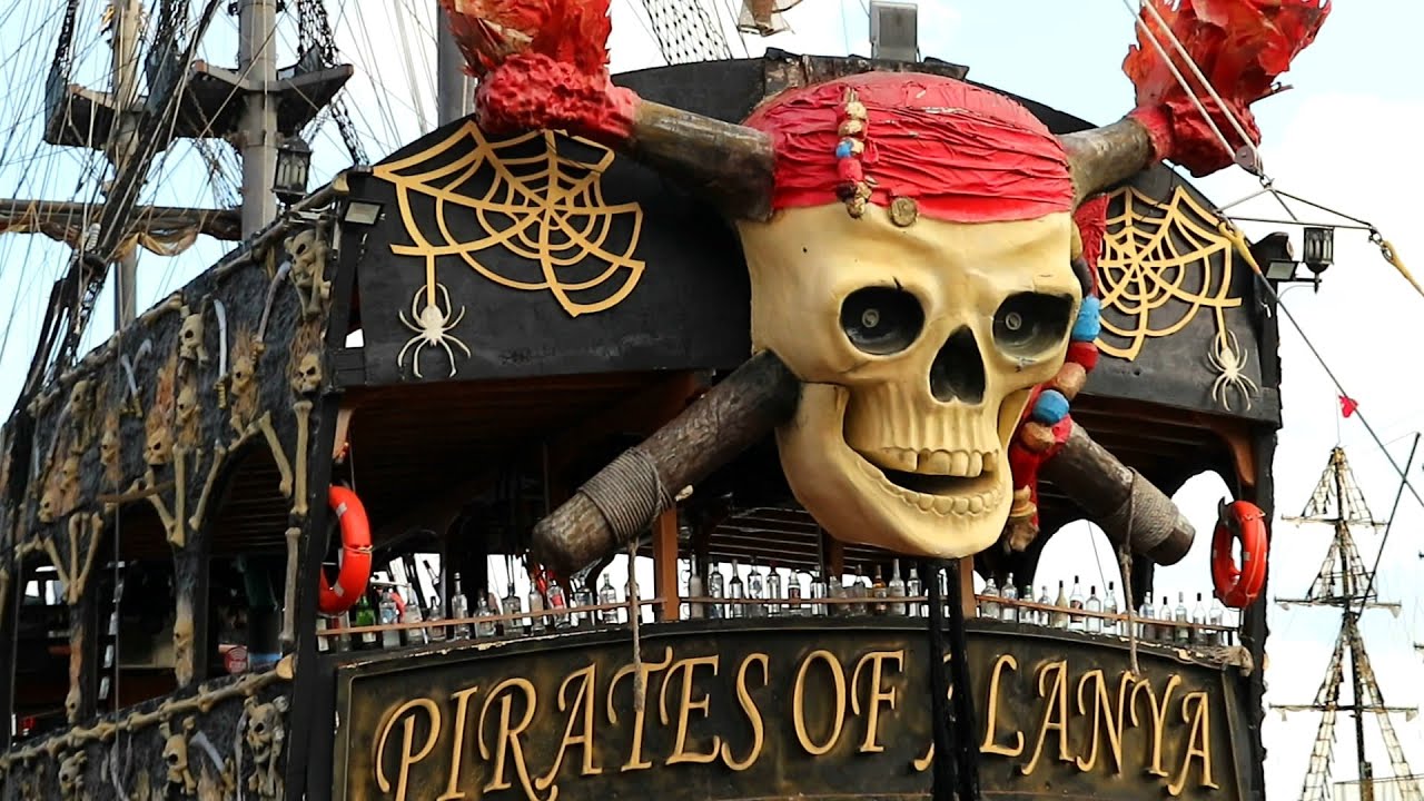 Pirates of Alanya: pirate ships of Turkey, Alanya, Mediterranean.