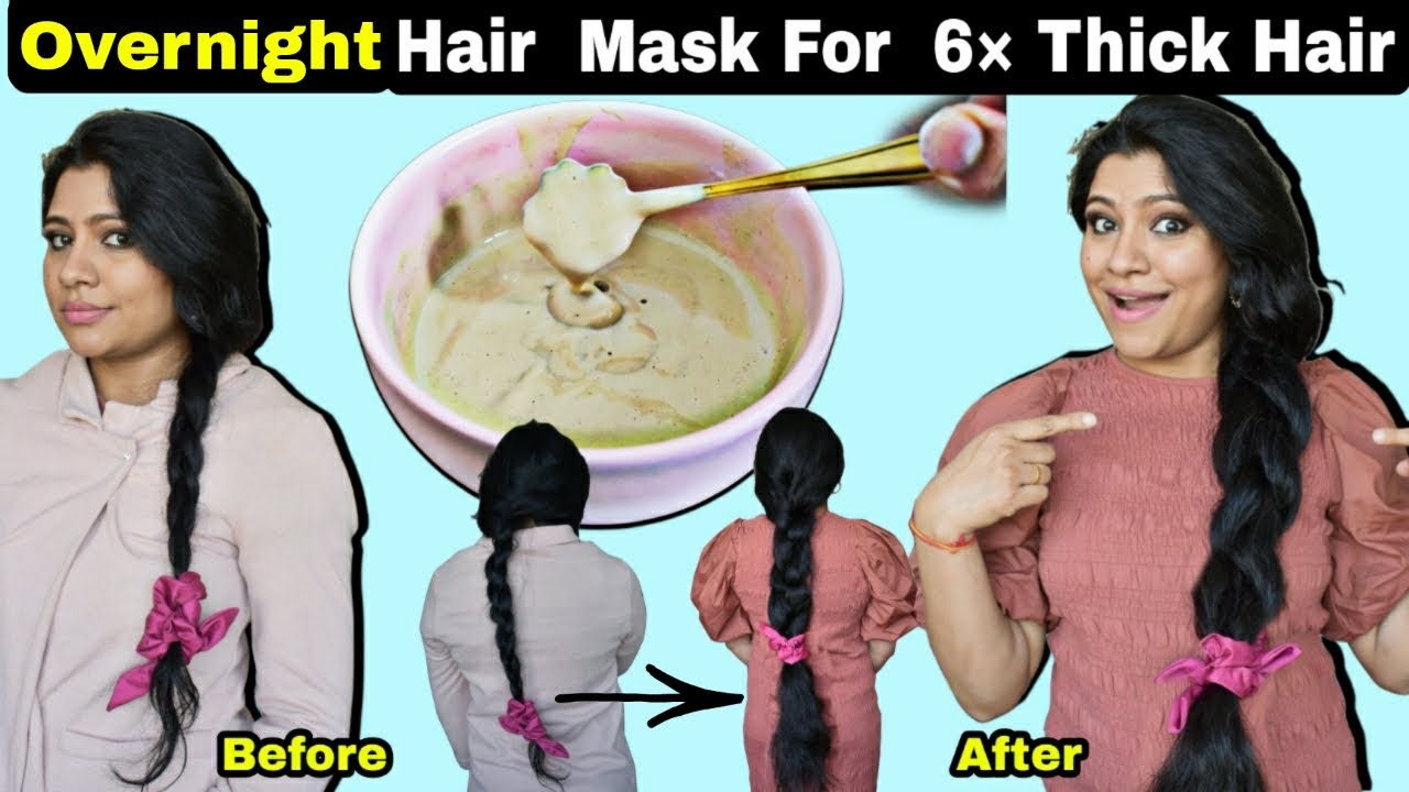 Grow 6× Thick Hair While Sleeping: 2 Effective Overnight Hair Mask To Increase Thickness Of Hair
