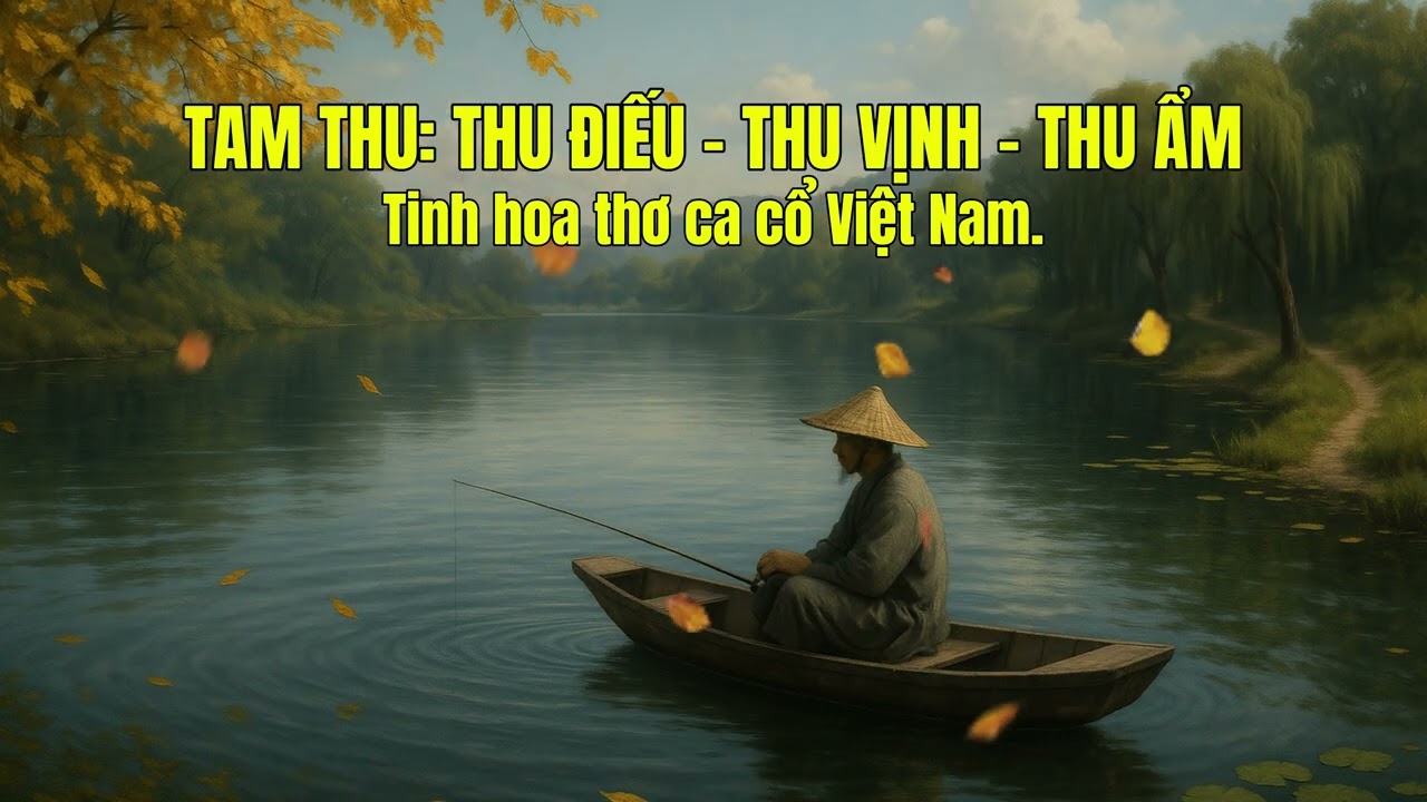 Thu Điếu - Thu Vịnh - Thu Ẩm - Tinh hoa thơ ca cổ Việt Nam #video #vanhoc #vanhocvietnam #danhnhan