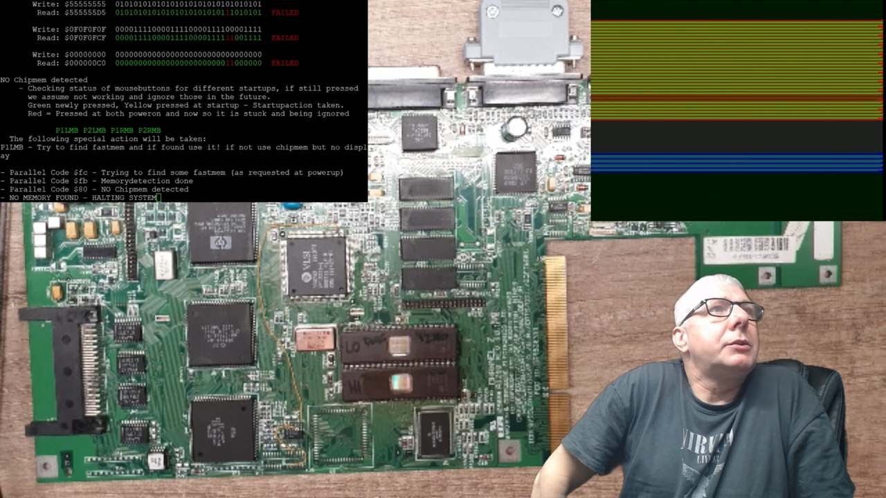 Amiga 1200 - Naprawa usterki pamięci Chipram.