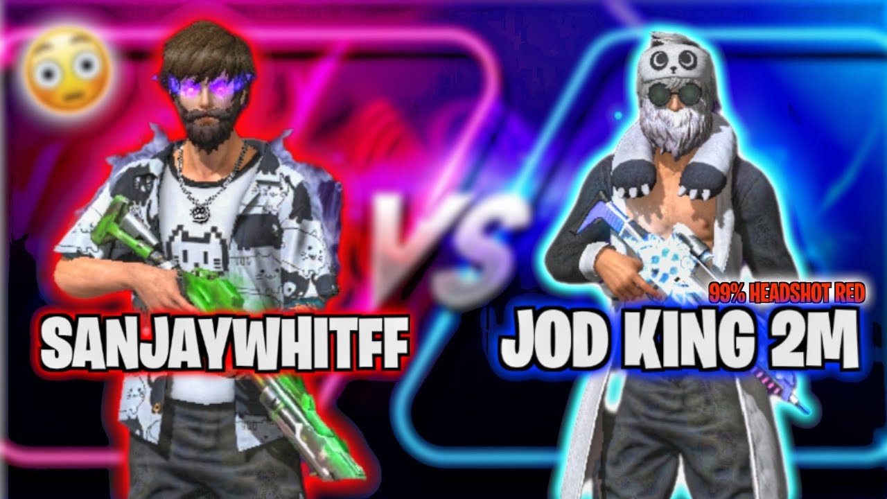 SANJAY WHIT FF VS JOD KING 2M || 99% HEADSHOT RED 1 Vs 1 CHALLENGE @zoroffxx  🍷🌪