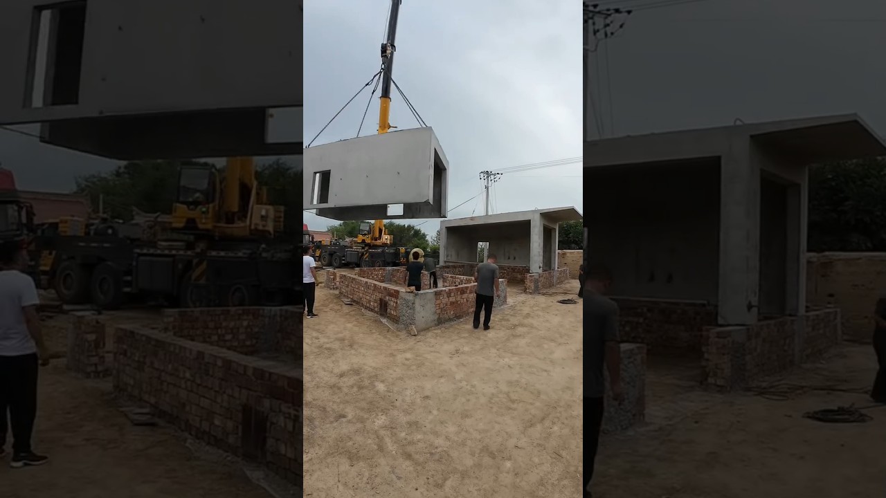 Ready house construction preparation process