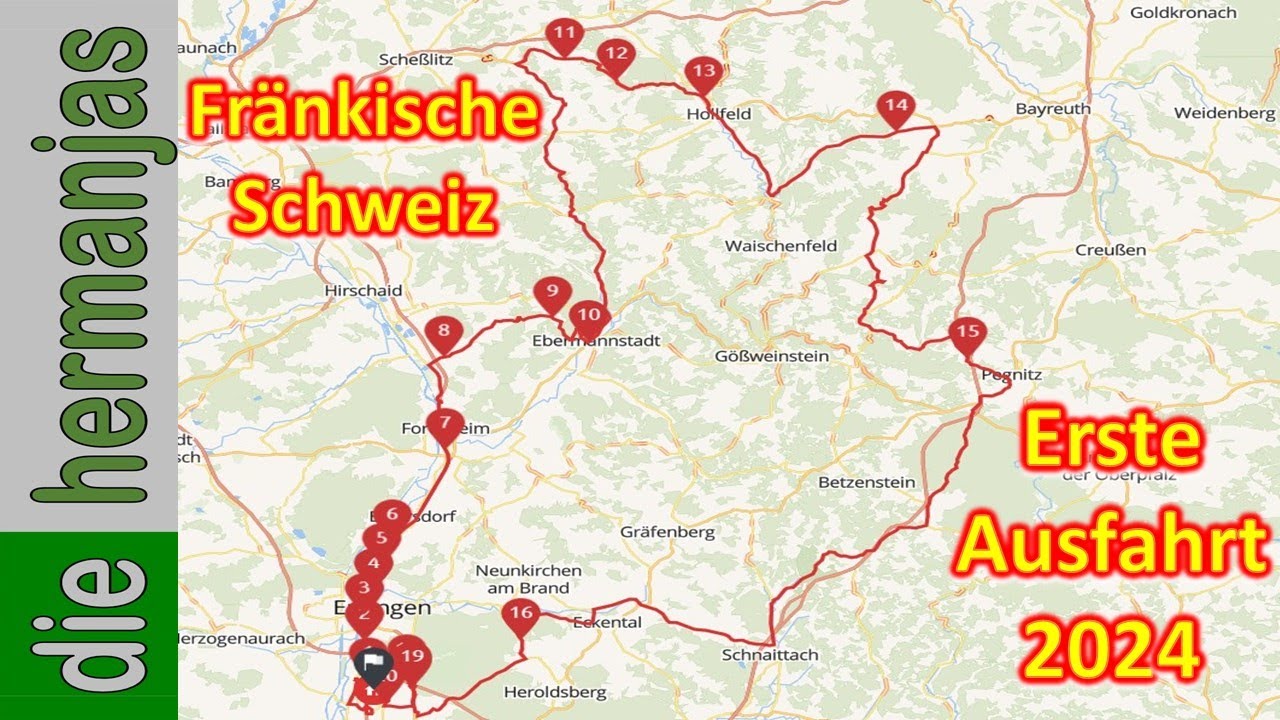 2024 erste Tour in und um die Fränkische Schweiz