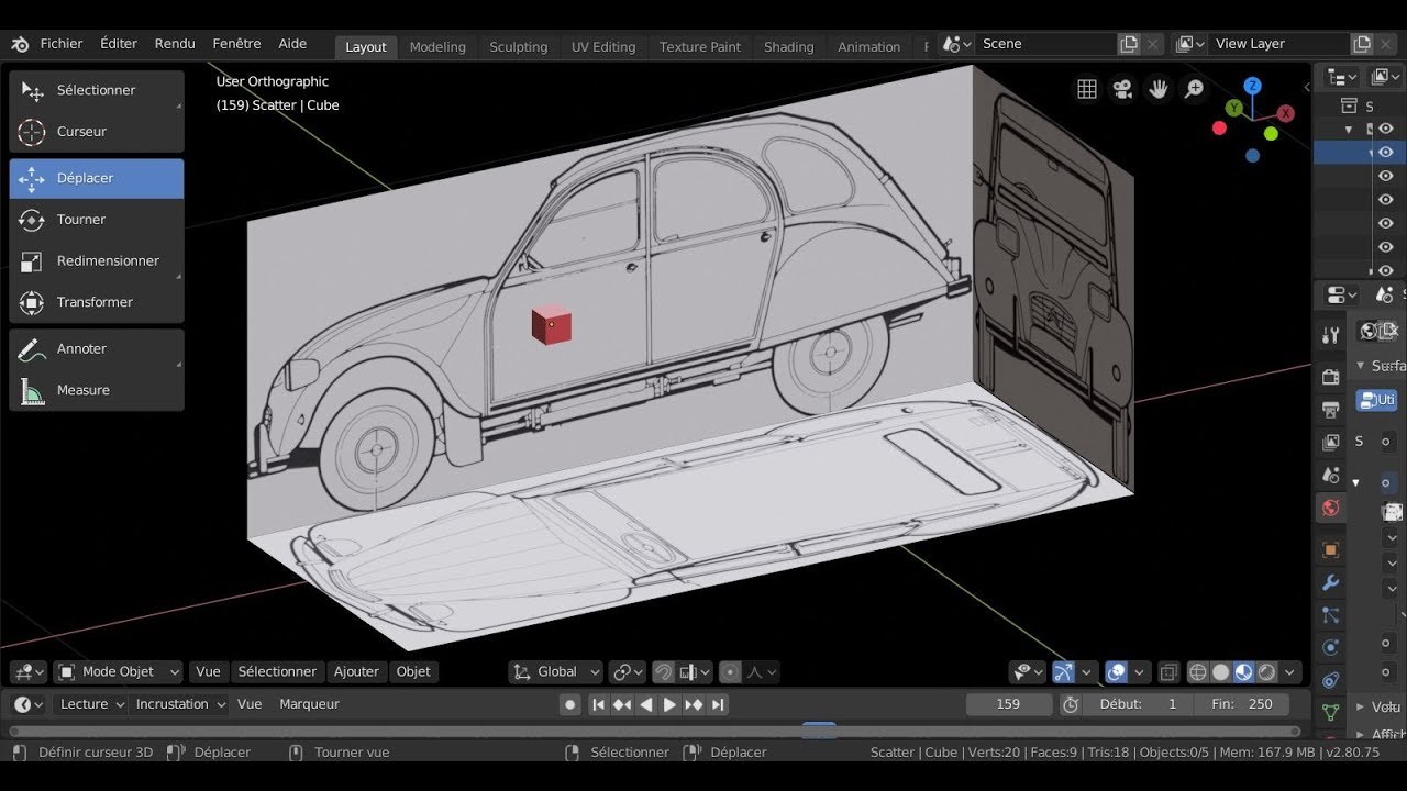 Image as planes pour installer un plan blender 2 80 tutoriel français svm6