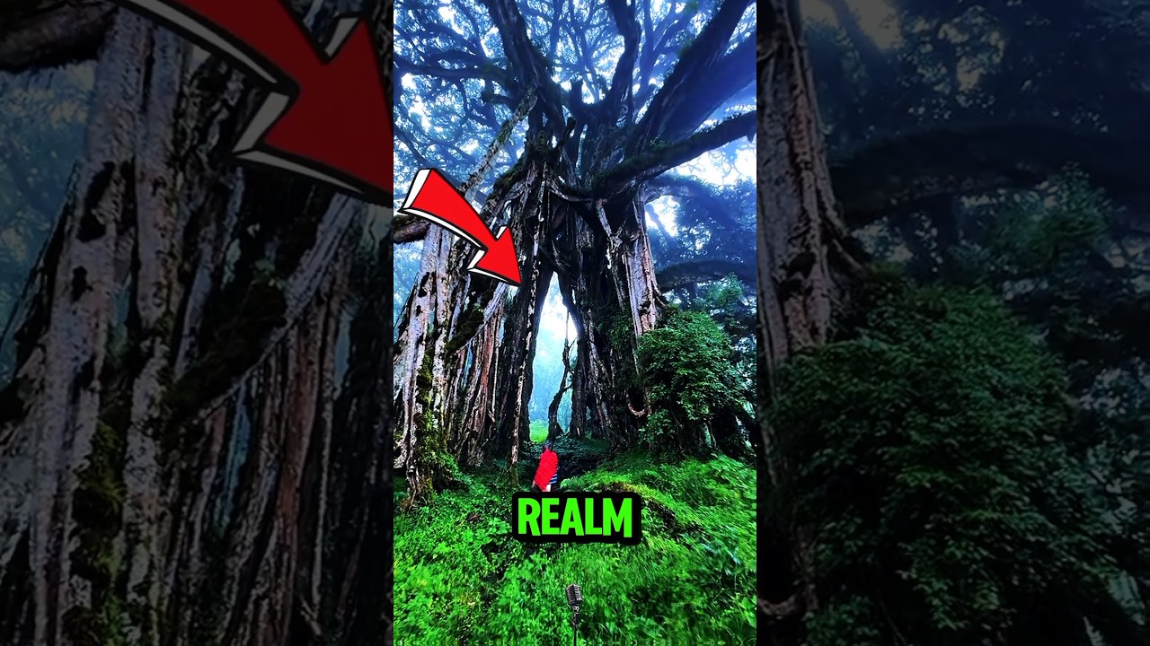 This Giant Tree Feels Like a Portal to Avatar🌳👀 #pandora #shorts