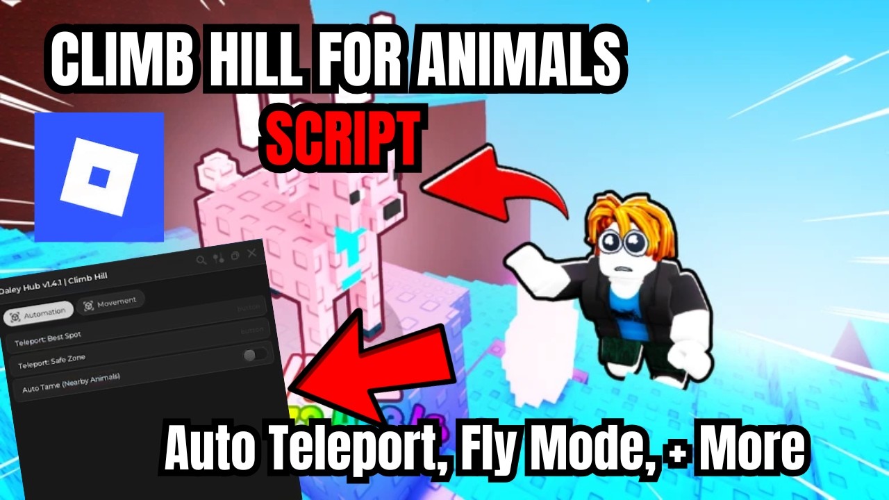 [ FREE ] Roblox Climb Hill For Animals Script | Auto Teleport, Speed Mode, + More