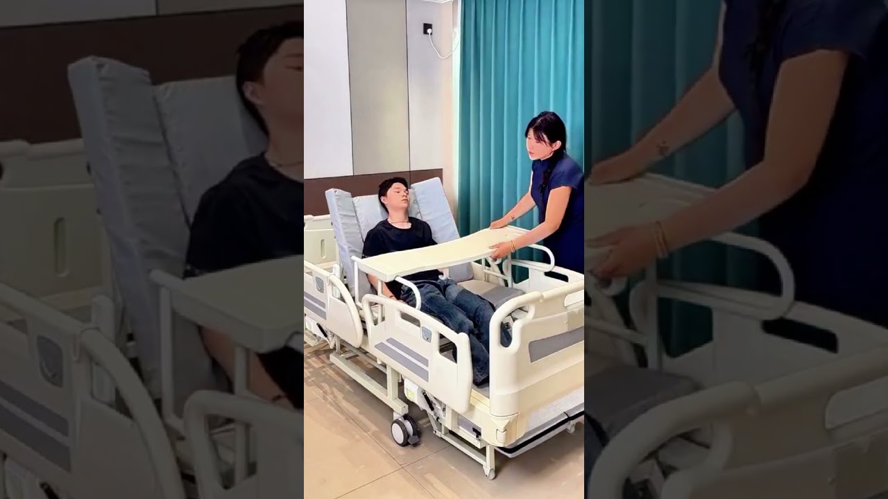 This hospital bed does almost everything for the patient!😱 #shorts