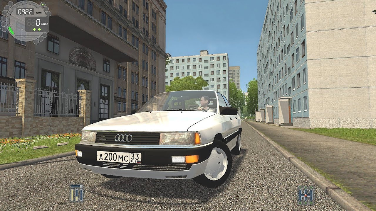 City Car Driving - Audi 200 Quattro 20V [Logitech G27]