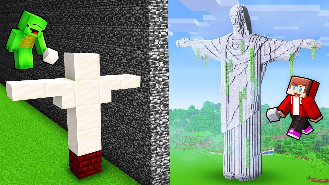 Mikey and JJ Cheated with Build Battle in Minecraft (Maizen)