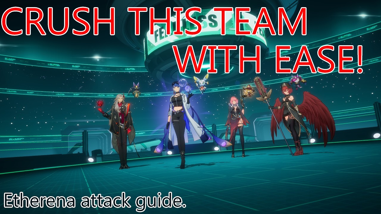 Easy Etherena attack team for free wins! | Etheria: Restart Etherena #3