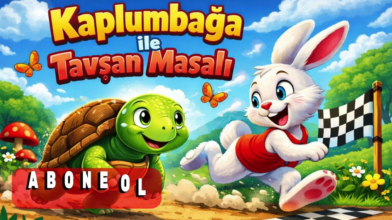 KAPLUMBAĞA İLE TAVŞAN- ÇOCUK MASALI- MENSUREYLE MASALLAR- UYKU ÖNCESİ MASALLAR @mensure-ışık