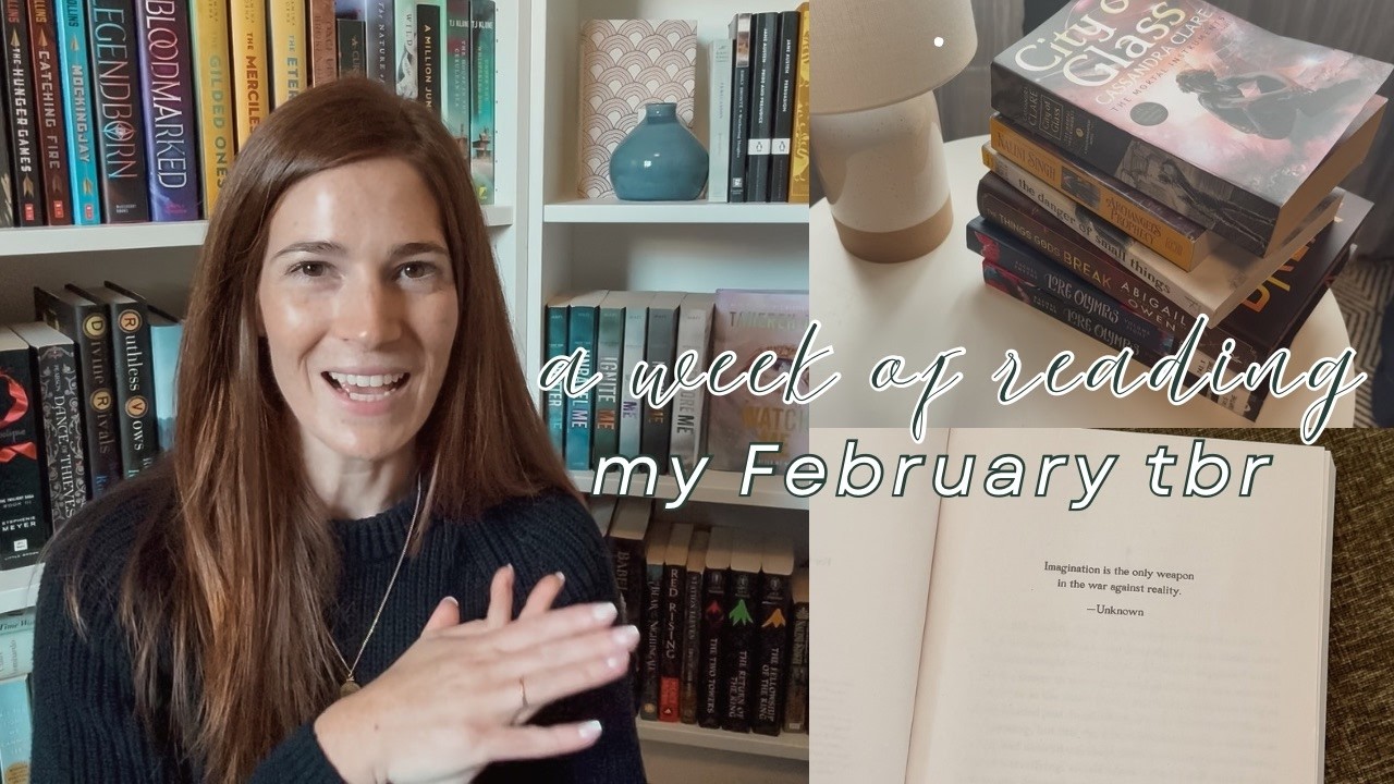 can I finish my February tbr in a week? | *weekly reading vlog*