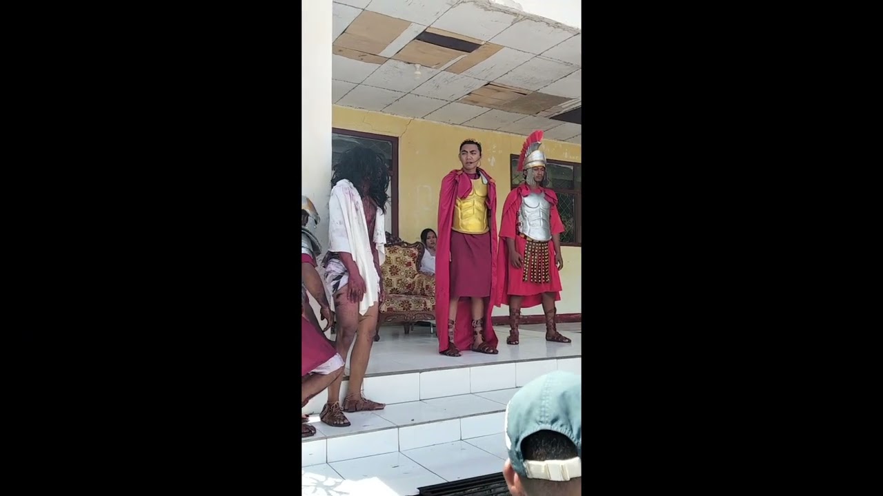 Part. 1 Drama Penyalipan Yesus Oleh OMK Stasi Peot Paroki Borong