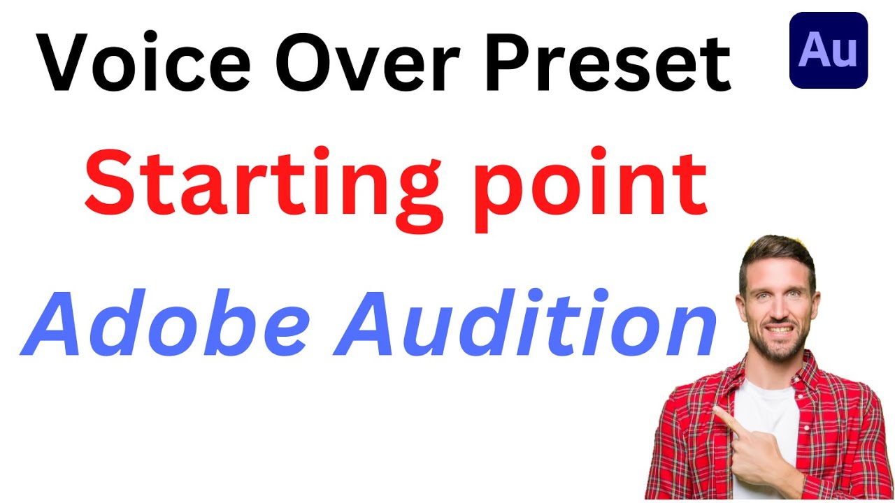 How to start building a preset for Voice Over in Adobe Audition