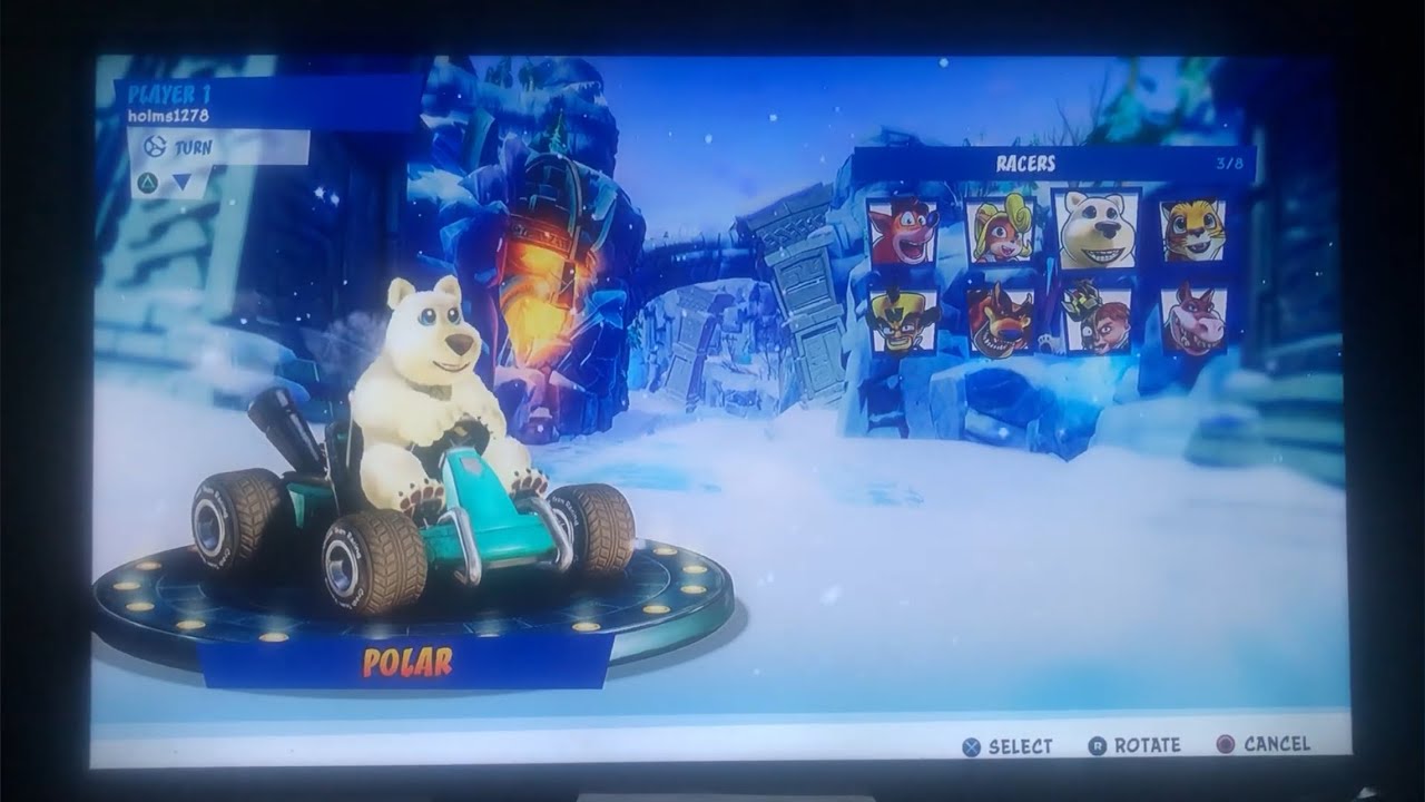 Crash Team Racing Nitro Fueled title screen/opening