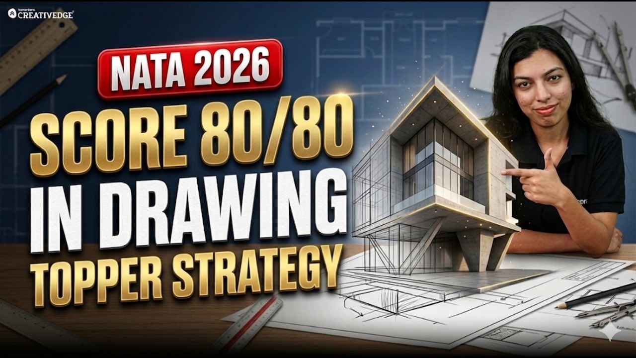 3 Secret Tips to Score 80/80 in NATA 2026 Drawing 🤯