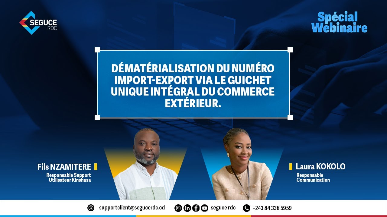 Webinaire (1) : Dématérialisation du numéro import-export via le GUICE