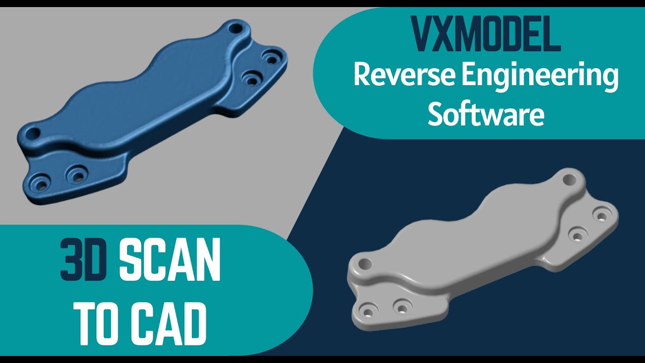 3D SCAN to CAD Reverse Engineering with VXmodel | Creaform - VXmodel Reverse Engineering