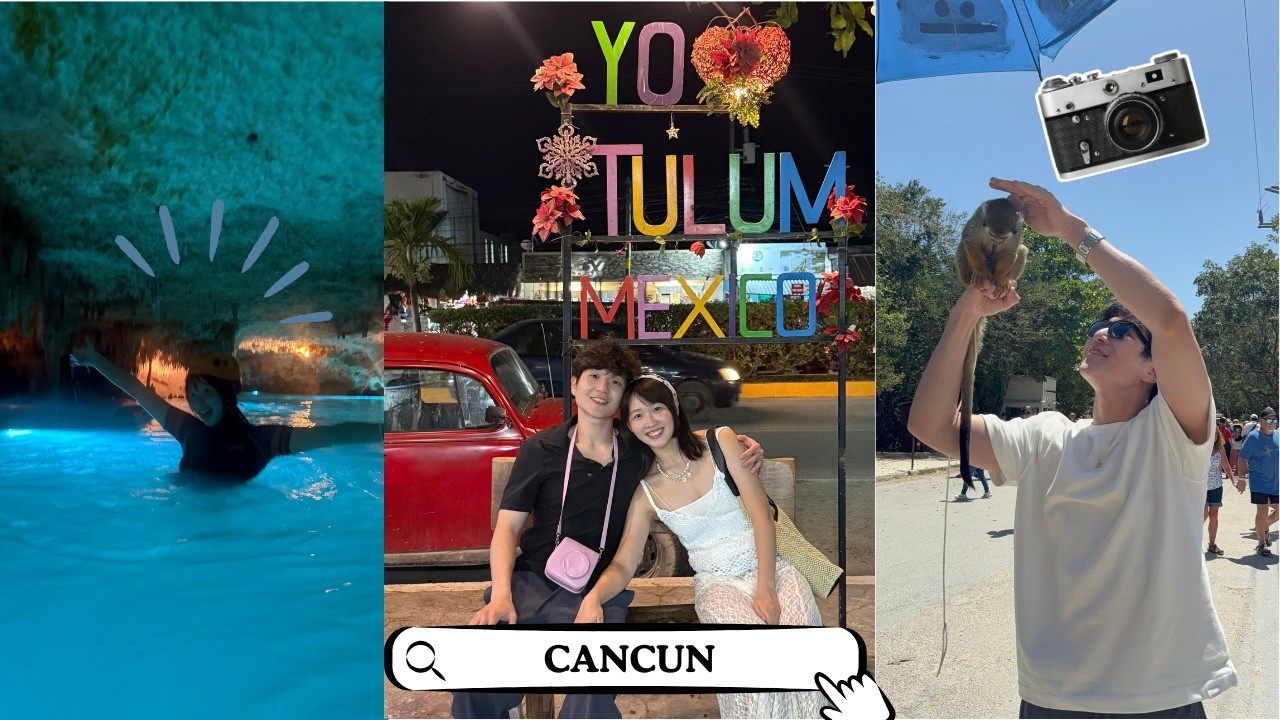 Korean–Japanese Couple in Cancún 🇲🇽  Resort Activities & Fun Vlog 2!!